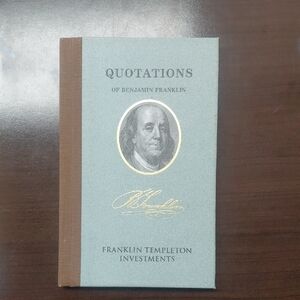 Quotations of Benjamin Franklin Book